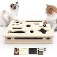 thumbnail image 1 of Caja rompecabezas para rascar de madera maciza JHMFDDSB, lima de uñas para gatos, 1 of 7