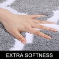 thumbnail image 4 of Rawiri Alfombra de baño Juego de 2 piezas Alfombra de ducha de baño de microfibra y alfombra de inodoro en forma de U $ Juego de 2 piezas Alfombra de baño peluda antideslizante absorbente para baño $, 4 of 6
