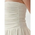 thumbnail image 6 of Strapless Textured Ruffle Mini Dress, 6 of 9