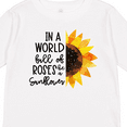 thumbnail image 4 of Inktastic Summer In a World Full of Roses Be a Sunflower Boys or Girls Long Sleeve Toddler T-Shirt, 4 of 5