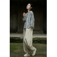 thumbnail image 4 of HEARTTOUCH Women's Linen Shirts Vintage Chinese Blouse Loose Cotton Tunic Tops Hanfu T-Shirt Long Sleeve Retro Pullover, 4 of 6