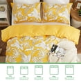 thumbnail image 3 of Gogreen Queen Duvet Cover Set, Soft & Breathable Microfiber 3 Pieces Queen Bedding Sets, Pattern Queen Comfy Duvet Cover Set, with Zipper Closure (Queen), 3 of 8