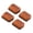 Square brown, variant on Yihuala 4 Pieces Heavy Duty Furniture Leg Risers for Raising Sofa Bed Table Height Anti Slip Base Easy Installation
