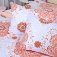 thumbnail image 5 of PiccoCasa Bohemian Duvet Cover Sets with 2 Matching Pillow Shams Soft Microfiber 3-Piece Boho Mandala Quilt Set (Orange, Queen), 5 of 7