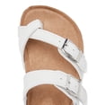 thumbnail image 4 of Wonder Nation Classic White Footbed Slide Sandal (Toddler Girls), 4 of 6