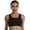 Black, variant on Yoyauz Women's Zipper Front Sports Bra Seamless No Steel Rim Postoperative Bra With Pads Sports Bra Yoga Bra And Removable Cup