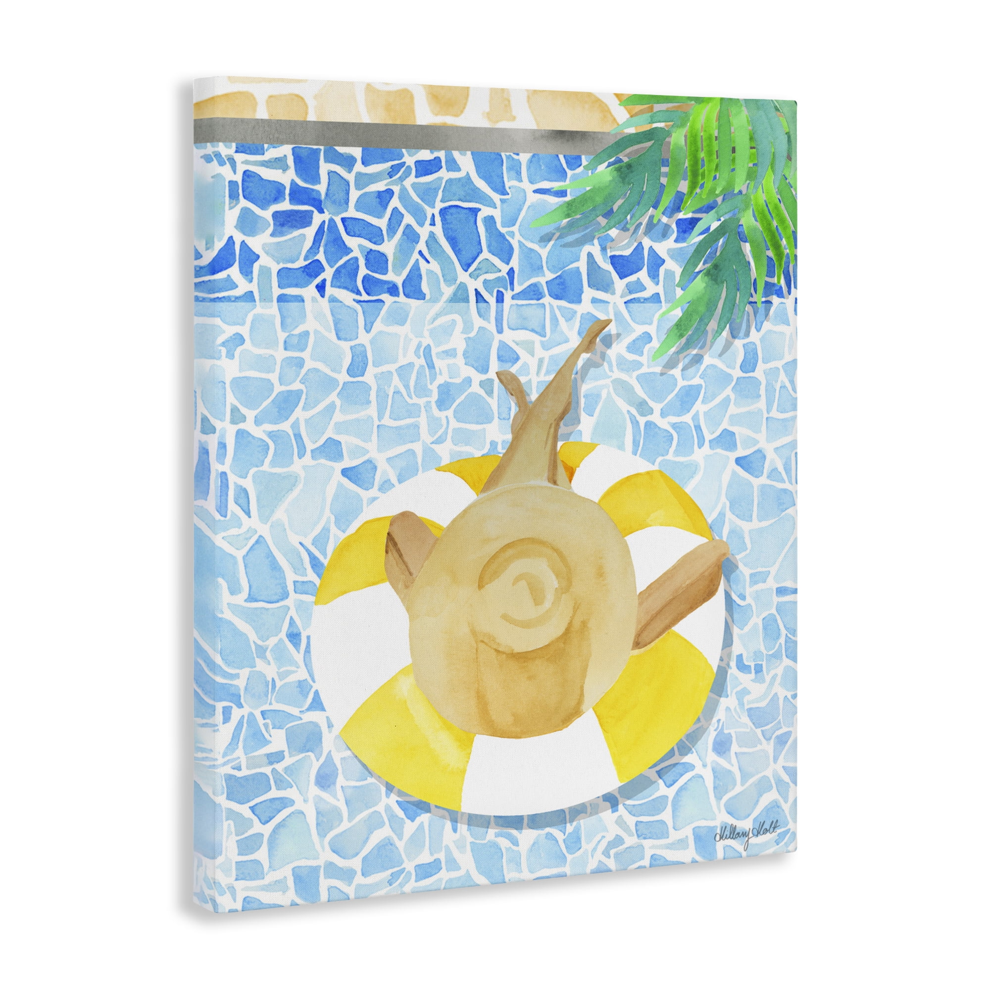 Stupell Industries Summer Poolside Drift Canvas Wall Art, design by Hillary Holt