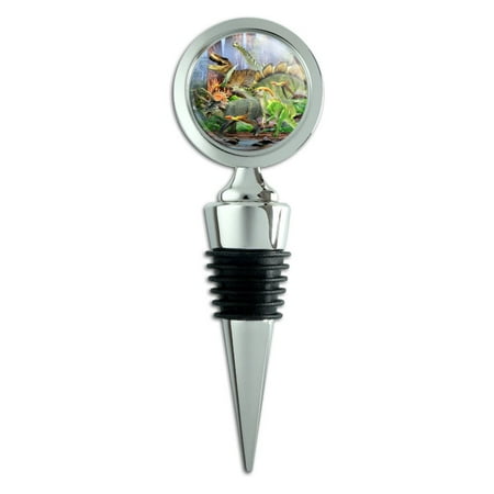 

Triceratops T-Rex Stegosaurus Jurassic Dinosaurs Wine Bottle Stopper