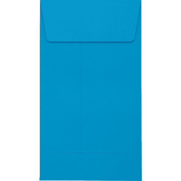 LUXPaper #5 1/2 Coin Envelopes, 80 lb. Pool Blue, 3 1/8 x 5 1/2, 1000 Pack