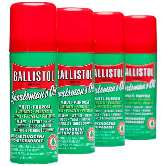 Ballistol Multi-Purpose Travel Size Non-CFC Aerosol Can Lubricant Cleaner Protectant 1.5 oz 6 Pack