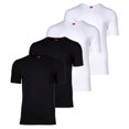 thumbnail image 1 of s.Oliver Camiseta para hombre, 4-Pack - Básica, Cuello redondo, Liso Blanco/negro XXL (XX-Large), 1 of 5