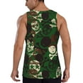 thumbnail image 3 of Easygdp Camouflage Skull Men's Tank Top, Sleeveless Muscle T Shirts, Breathable, Quick-Dry, Loose for Gym, Running, Fitness - X-Large, 3 of 9