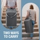 thumbnail image 5 of Cesto de ropa colgado CleverMade, gris sombrío/gris piedra, 5 of 8