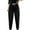 *2-Black, variant on CENGNIAN Women's Sherpa Lined Sweatpants,Drawstring Warm Fleece Joggers For Women,Ladies Winter Straight Leg Athletic Pants With Pockets,Black,Size S