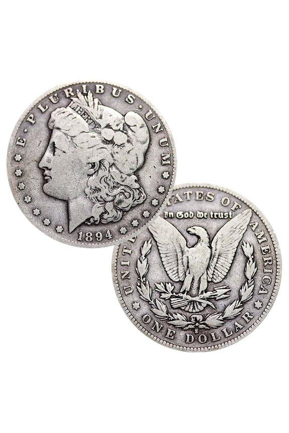 USA 1878-1904 Morgan Dollar 90% Silver Coin Circulated Good / Better Random Date