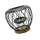 thumbnail image 3 of Organizador de cápsulas de café, soporte para cápsulas de café, con base de madera, decoración de mostrador de metal negro, 3 of 9