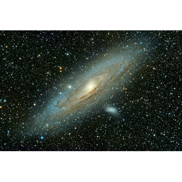 Black Hole Galaxy Illustration 24"x16" Photographic Print Poster