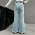 thumbnail image 4 of JLMSPLWG Girls Bootcut Jeans Kids Denim Pants with Pockets Gradient Flared Girls' Jean Daily Wear Elastic Waist Preppy Solid Color Casual Jeans Toddler Girl Clothes, 4 of 6