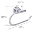 thumbnail image 6 of Design House Geneva Modern Bathroom Towel Ring, Polished Chrome, 6 of 10