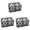 Black 3PCS, variant on 2 Spacious Compartments Storage Basket Storage Bag Super Mesh Pen Holder Fixed Whiteboard Locker Accessories
