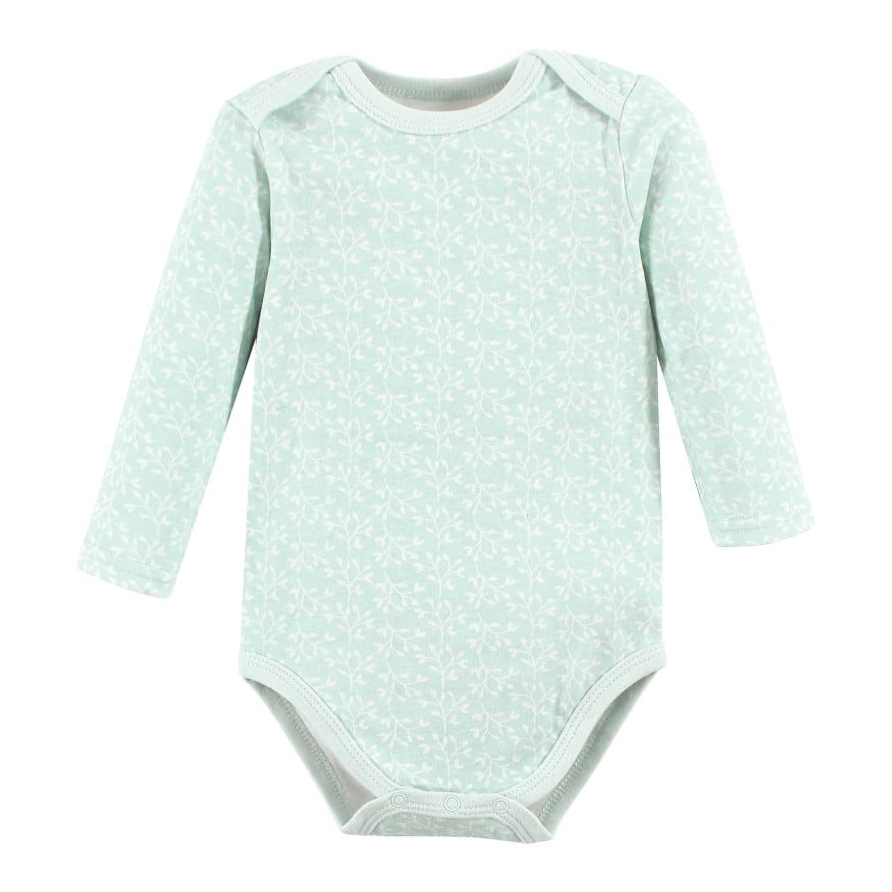 Hudson Baby Cotton Long-Sleeve Bodysuits, 3-Pack, Newborn- 24 Months