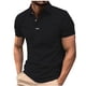 thumbnail image 1 of pstuiky camisetas camisas para hombre, Camisa de manga corta con cuello vuelto, versátil, de color liso y estilo informal para hombre camisas casuales para hombre xxl, 1 of 5