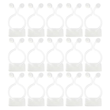 

50Pcs Plant Climbing Sticky Fixer Plant Wall Paste Hook Gardening Tool (White)