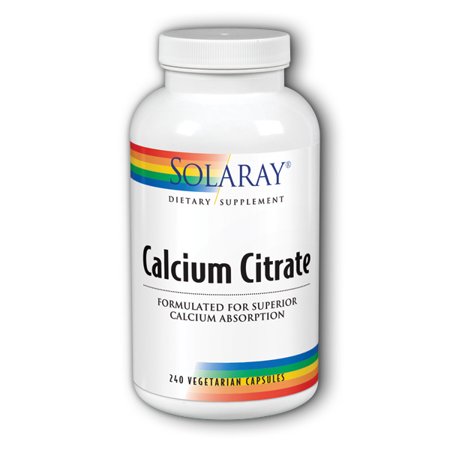 Solaray Calcium Citrate Complex | 1000 mg | 240 capsules