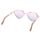 thumbnail image 5 of Marco de Corazón Gafas de de Moda para 1/6 Muñeca 12 Pulgada , Marco De Oro Rosa Azul Lente Baoblaze Gafas de sol de muñeca, 5 of 7