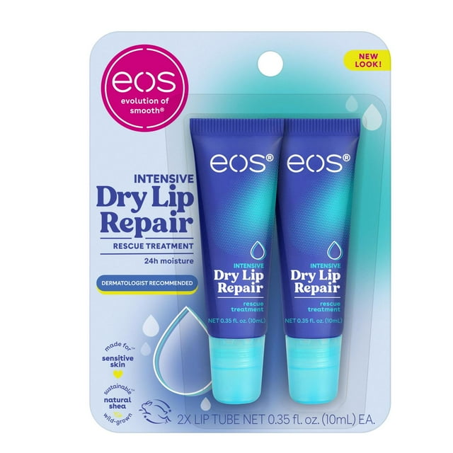 Bálsamo Labial eos Héroe Hidratación Instantánea 2 Pack