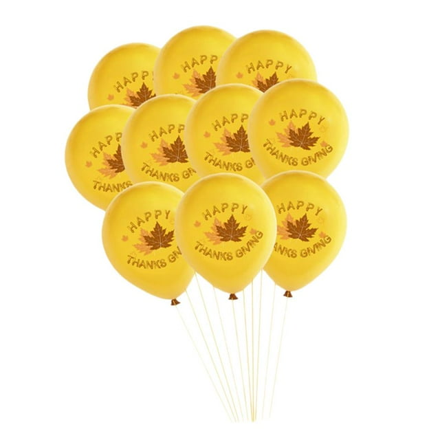 Globo del día de acción de gracias perfecl 12 Día De Acción De Gracias Turquía Impreso de Látex dorado