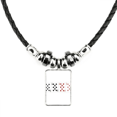 thumbnail image 1 of patron de juego naipes fichas utensilios collar a mano colgante de cuerda de cuero Unbranded M, 1 of 3
