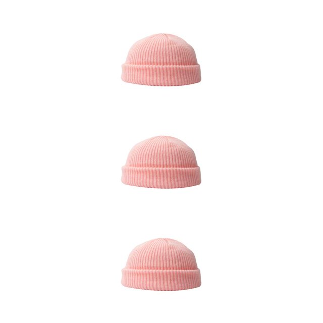 Minnieouse Sombrero de hilo de punto de invierno personalidad Unisex cálido gorros de cabeza corta hombres mujeres sombreros patinaje senderismo Type1 NO1