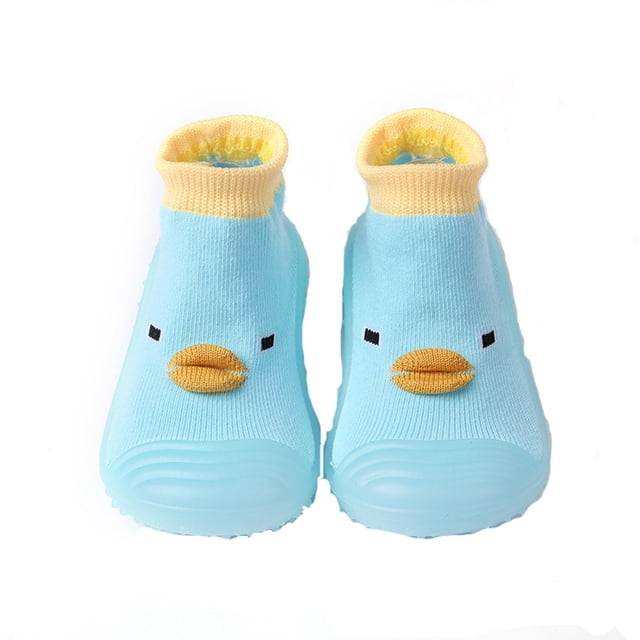 EDFBUYKRS Baby Home Slippers Cartoon Warm Slippers For Lined Winter Indoor Shoes