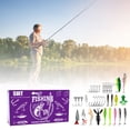 thumbnail image 1 of Complete Fishing Kit for Saltwater and Freshwater Anglers Including Trout Fishing Gear Set, 1 of 4