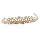 thumbnail image 4 of Princesa Crystal Tiaras Coronas Nupcial Prom Crown Wedding Party Accessiories Rosa dorada, 4 of 6
