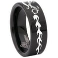 thumbnail image 6 of Tribal Dragon Tungsten Carbide Ring, 6 of 9