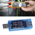 thumbnail image 3 of USB Tester Current Voltage Capacity Timing Power Wh Temperature Display USB Voltmeter Blue, 3 of 4