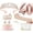 40th Birthday Decor Kit Rose Gold, variant on HOWAF Birthday Tiara for Women, Tiara for Women AB Rhinestone, Happy Birthday Queen Tiara for Women Birthday Crown Sash 2 Pack, Silver