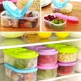 thumbnail image 3 of Topumt 2 Grid Reusable Plastic Food Storage Containers with Lids,Refrigerator Crisper Box Fresh Snacks Fruit Storage Box, 3 of 3