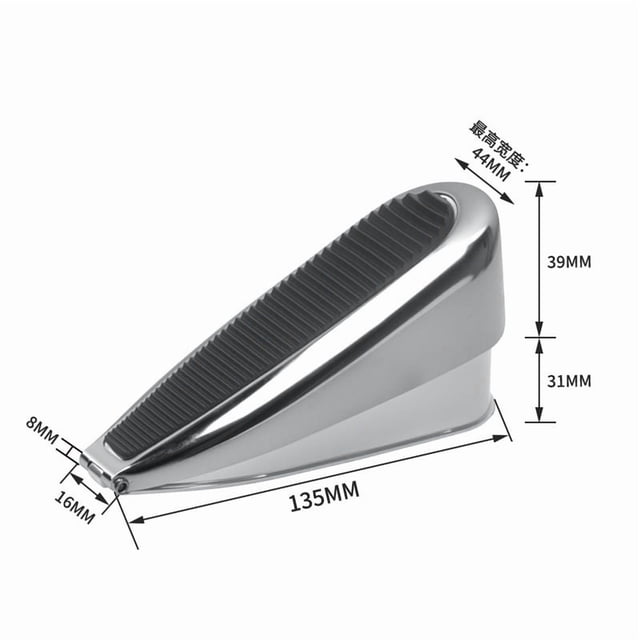 Tapón de puerta con resorte de aleación de zinc: dispositivo de tope de puerta anticolisión for uso doméstico y de oficina