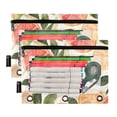 thumbnail image 5 of FORMRS 2 Pack Pencil Pouch for 3 Ring Binder with Clear Window Zipper Case, Watercolor Grapefruit, 5 of 6