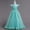 Green, variant on Girls Tulle Dress Smocked Ruffle Sleeve Princess Party Dress Toddler Birthday Wedding Flower Girl Dresses Red 7-8Years