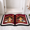 thumbnail image 3 of Book Shape Doorma,Christmas Nativity Scene Rug，Non-slip Doormat,15.7"x27.6", 3 of 5
