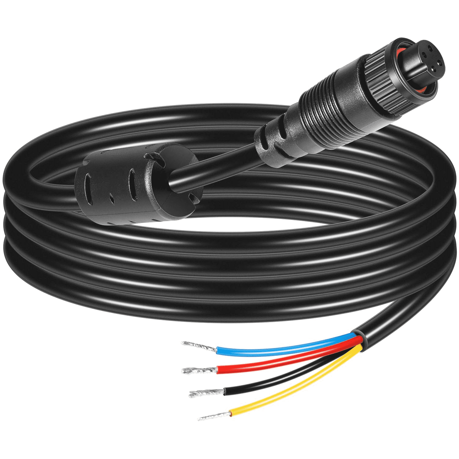 xzyuan 000-00128-001 4-Pin Power Cable for Simrad - Compatible with GO, NSS evo3, Vulcan, Zeus3-2m (6.5ft) Bare Wire Output for Power, Alarm, and Control Bus