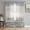 Gray, variant on Teal Grey Sheer Curtains for Living Room Bedroom Farmhouse Gray Barn Wooden Vintage Striped Sheer Curtains 54 Inch Long 2 Panels Set Light Filtering Curtain Window Treatments Drapes for Dining Room
