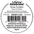 thumbnail image 4 of Silver Disco Ball Plastic Tumbler with Straw, by Way To Celebrate, 4 of 6