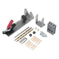 thumbnail image 4 of Pocket Hole Jig System Kit, Removable Pocket Screw Jig, Metal Pocket Screw Jig Kit,  Easy To Use Aluminum Inclined Hole Positioner, Wood Guides Joint Angle Tool For DIY Carpentry, 4 of 8