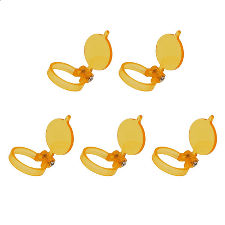 5PCS Yellow Filter for LED Light Lamp Dental Loupes Useful Lab Illumination Optical Binocular Magnifier Accessories