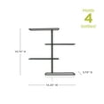 thumbnail image 3 of True Align Wall-Mounted Wine Rack - Black Wrought Iron, Minimalist Display, 3 of 5